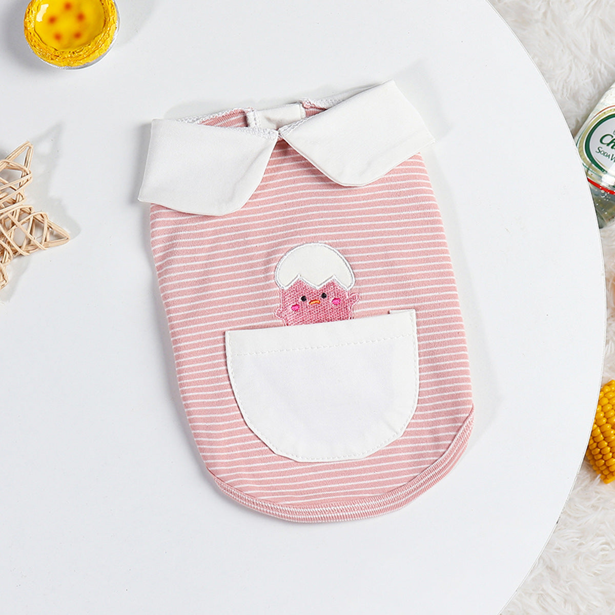 Cute Eggshell Undershirt for Pet Dogs
